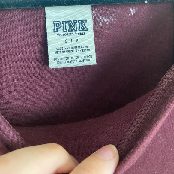 VS Pink Maroon Long Sleeve - Picture 2 of 2